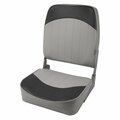 Wise 21.5 in. Promotional High Back Fishing Seat Gray & Charcoal 8WD781PLS-664